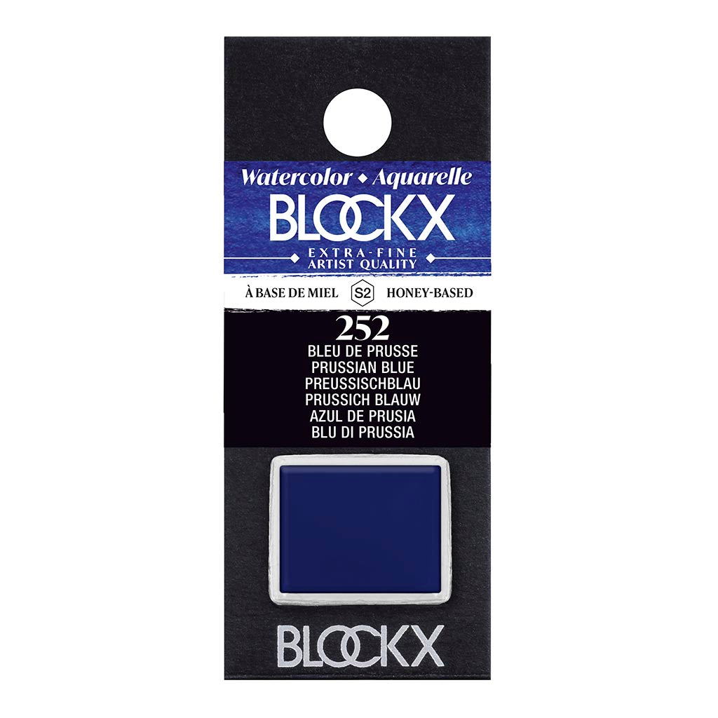 BLOCKX Watercolour Half Pan S2 252 Prussian Blue - Cafe Supply