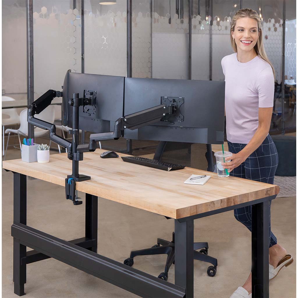 Fellowes Monitor Arm Platinum Triple - Cafe Supply