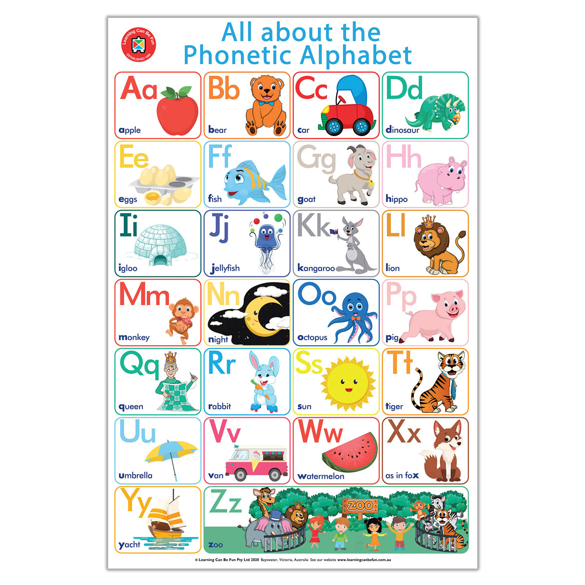 LCBF All About Literacy Poster Box Set Of 4 - Cafe Supply