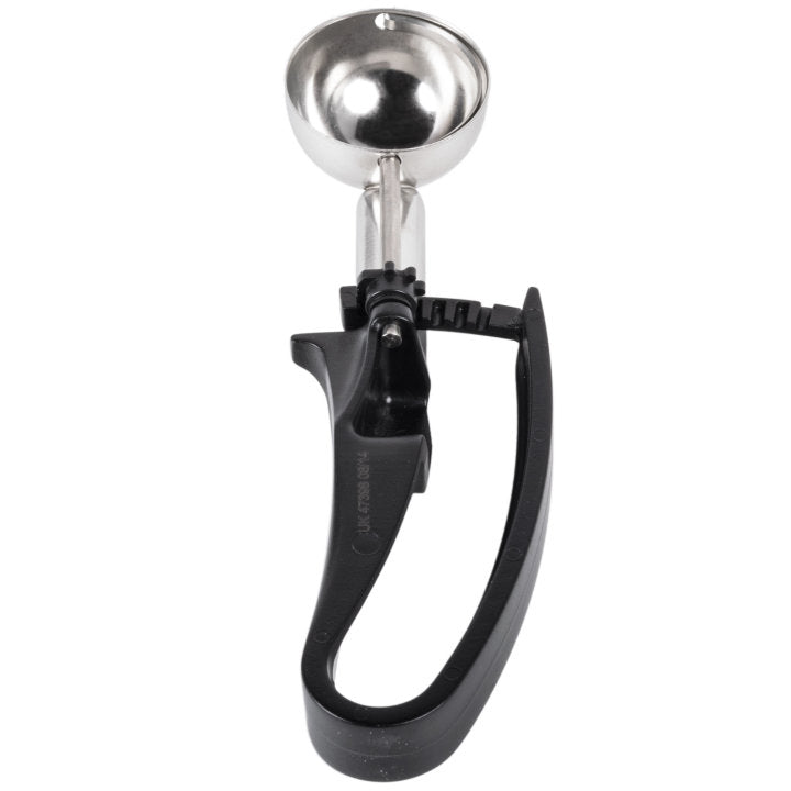 1.13-ounce disher with black squeeze handle - Cafe Supply