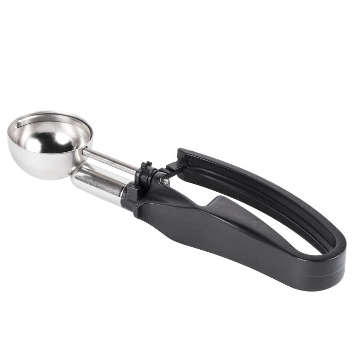 1.13-ounce disher with black squeeze handle - Cafe Supply