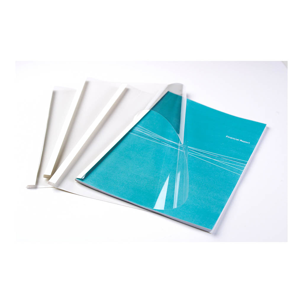 Fellowes Thermal Binding Covers A4 6mm White, Pack of 100 - Cafe Supply