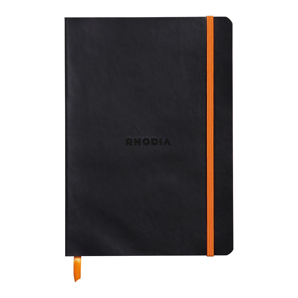 Rhodiarama Softcover Notebook A5 Dotted Black - Cafe Supply