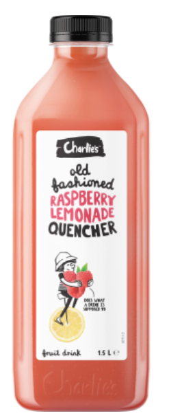 Charlie's Chilled Quench Raspberry & Lemonade 1.5l 1.5l - Cafe Supply