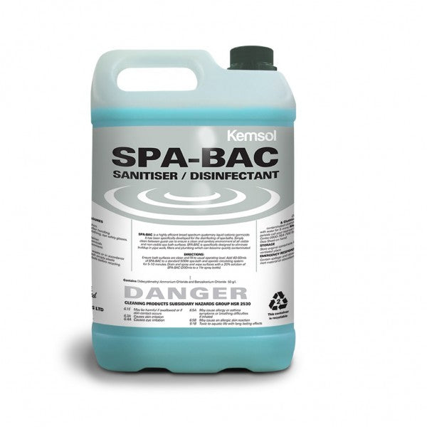 Kemsol Spa-Bac Sanitiser 5L - Cafe Supply