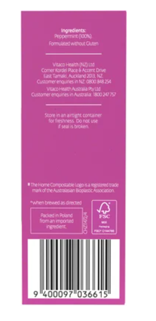 Healtheries Peppermint Tea Bags 20pk - Cafe Supply