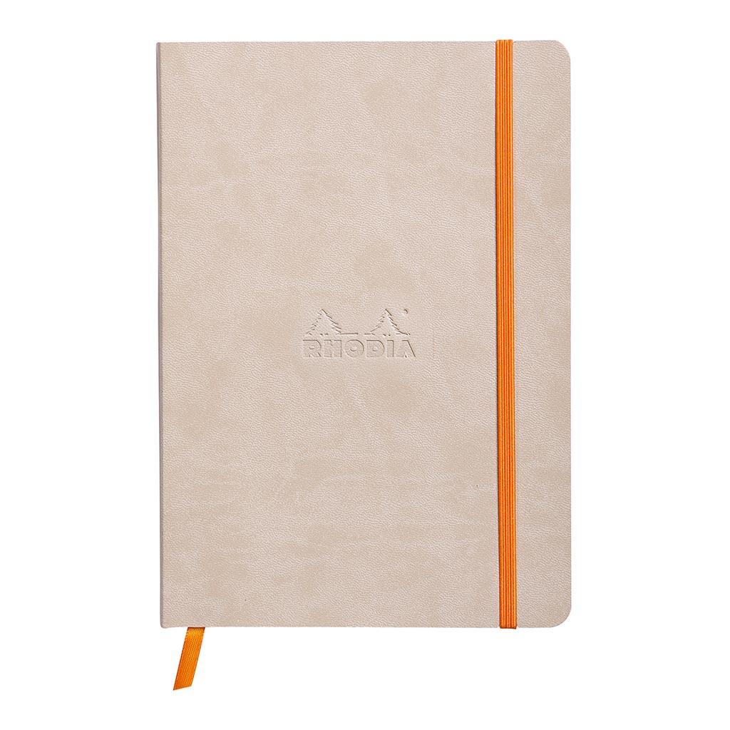 Rhodiarama Softcover Notebook A5 Dotted Beige - Cafe Supply