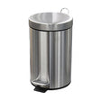 5L Round Stainless Steel Pedal Bin - Cafe Supply