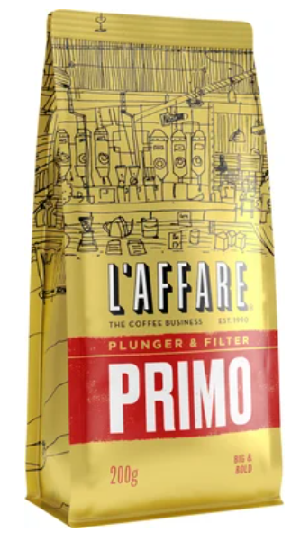 L'affare Primo Plunger & Filter Coffee 200g - Cafe Supply