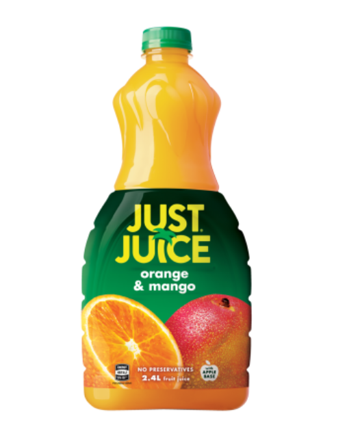 Just Juice Orange & Mango Fruit Juice 2.4l - Cafe Supply