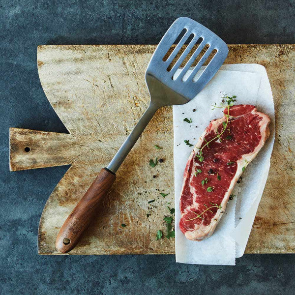 Stanley Rogers Black Walnut Slotted Turner - Cafe Supply