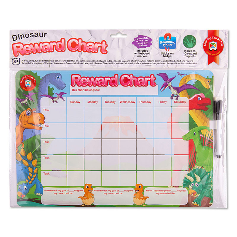 LCBF Reward Chart Magnetic Dinosaur - Cafe Supply