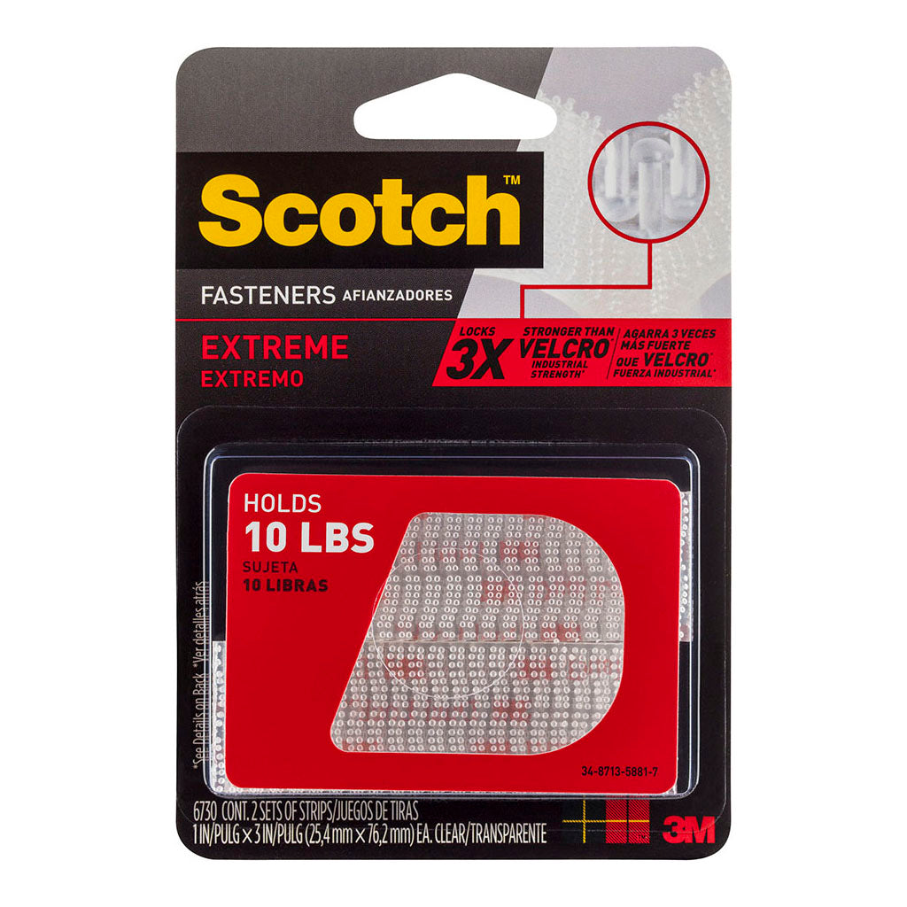 Scotch Fastener Extreme RF6730 Clear 25x76mm, Pack of 2 Sets - Cafe Supply