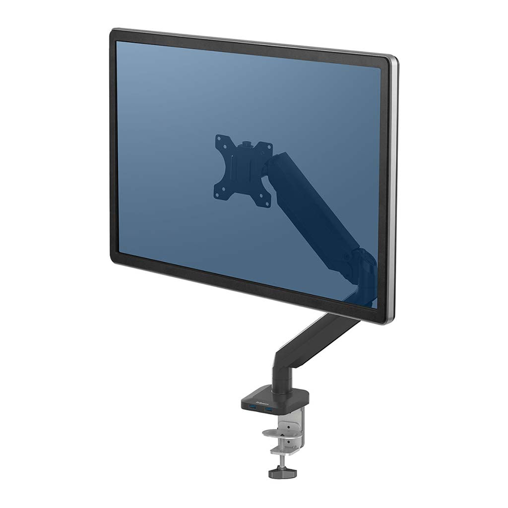 Fellowes Monitor Arm Platinum Single - Cafe Supply