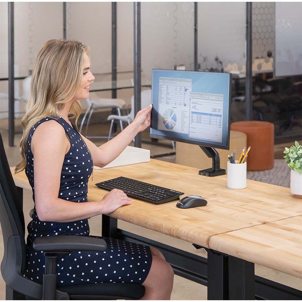 Fellowes Monitor Arm Platinum Single - Cafe Supply