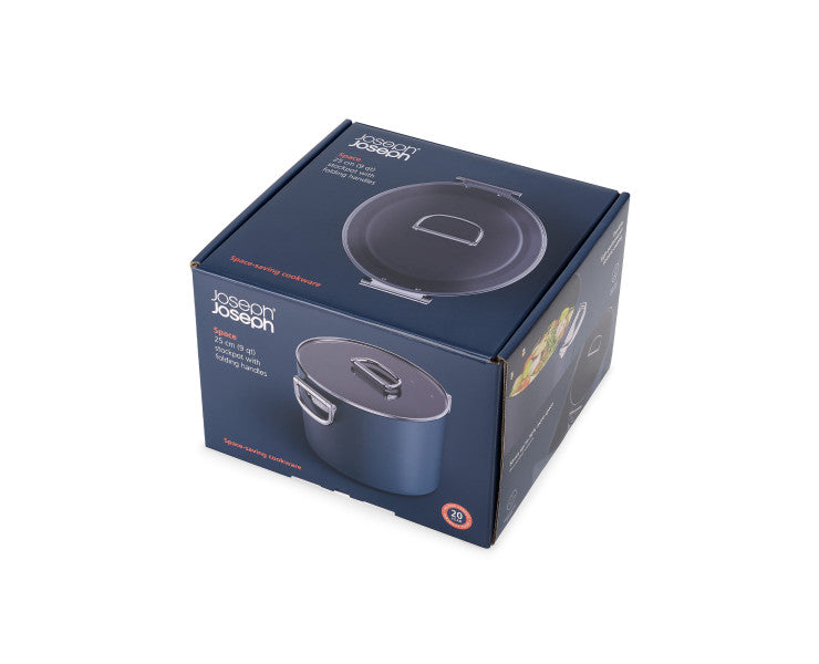 Joseph Joseph Space 25cm/8.5qt Non-Stick Stock Pot & Lid - Cafe Supply