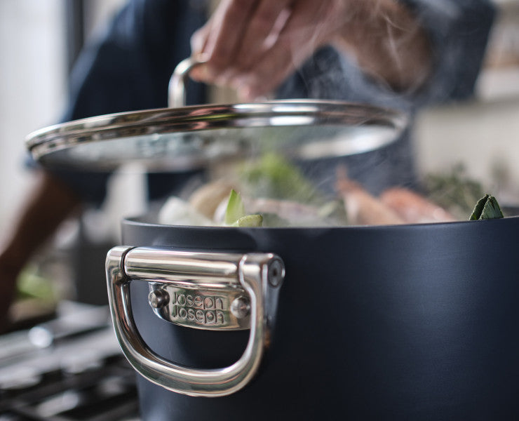 Joseph Joseph Space 25cm/8.5qt Non-Stick Stock Pot & Lid - Cafe Supply