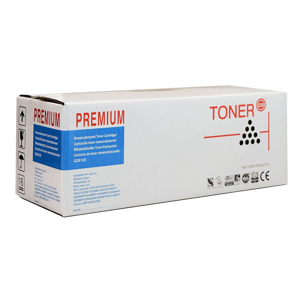Icon Compatible HP Q2612X Black Toner Cartridge - Cafe Supply
