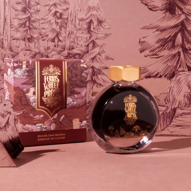 Ferris Wheel Press Fountain Pen Ink Beaver Dam Brown 38ml - Cafe Supply