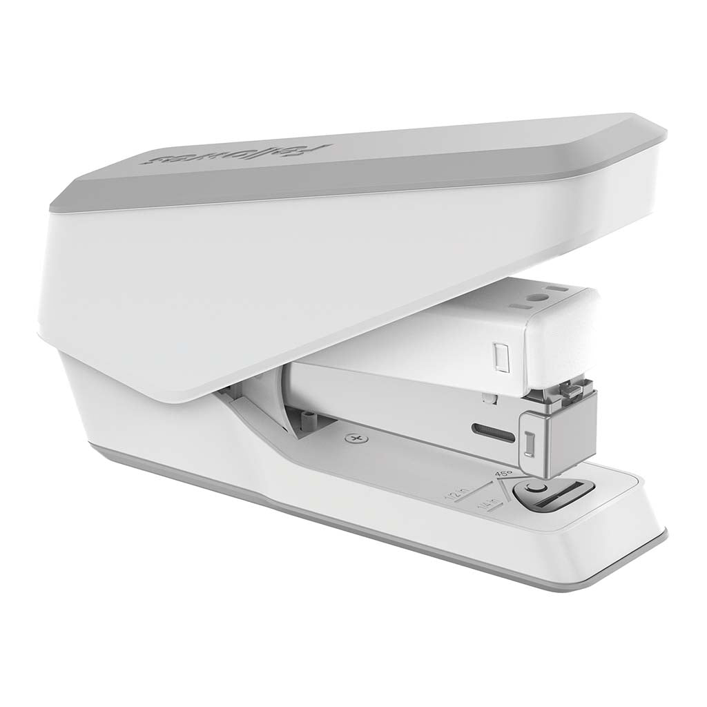 Fellowes LX840 EasyPress Half Strip Stapler White - Cafe Supply