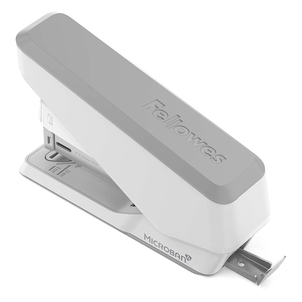 Fellowes LX840 EasyPress Half Strip Stapler White - Cafe Supply