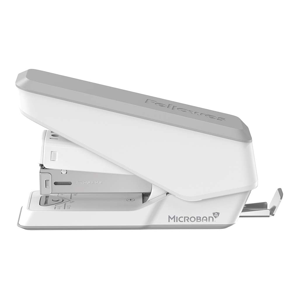 Fellowes LX840 EasyPress Half Strip Stapler White - Cafe Supply