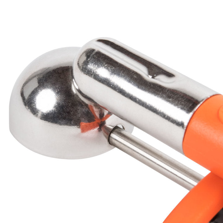 ⅓-ounce disher with orange squeeze handle - Cafe Supply