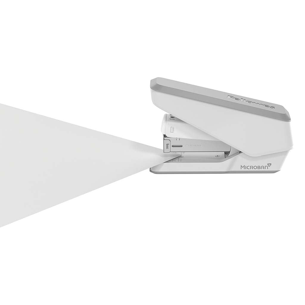 Fellowes LX840 EasyPress Half Strip Stapler White - Cafe Supply