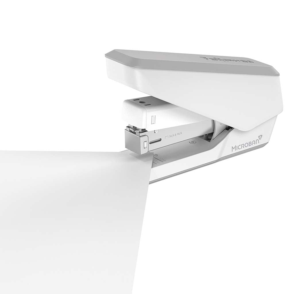 Fellowes LX840 EasyPress Half Strip Stapler White - Cafe Supply