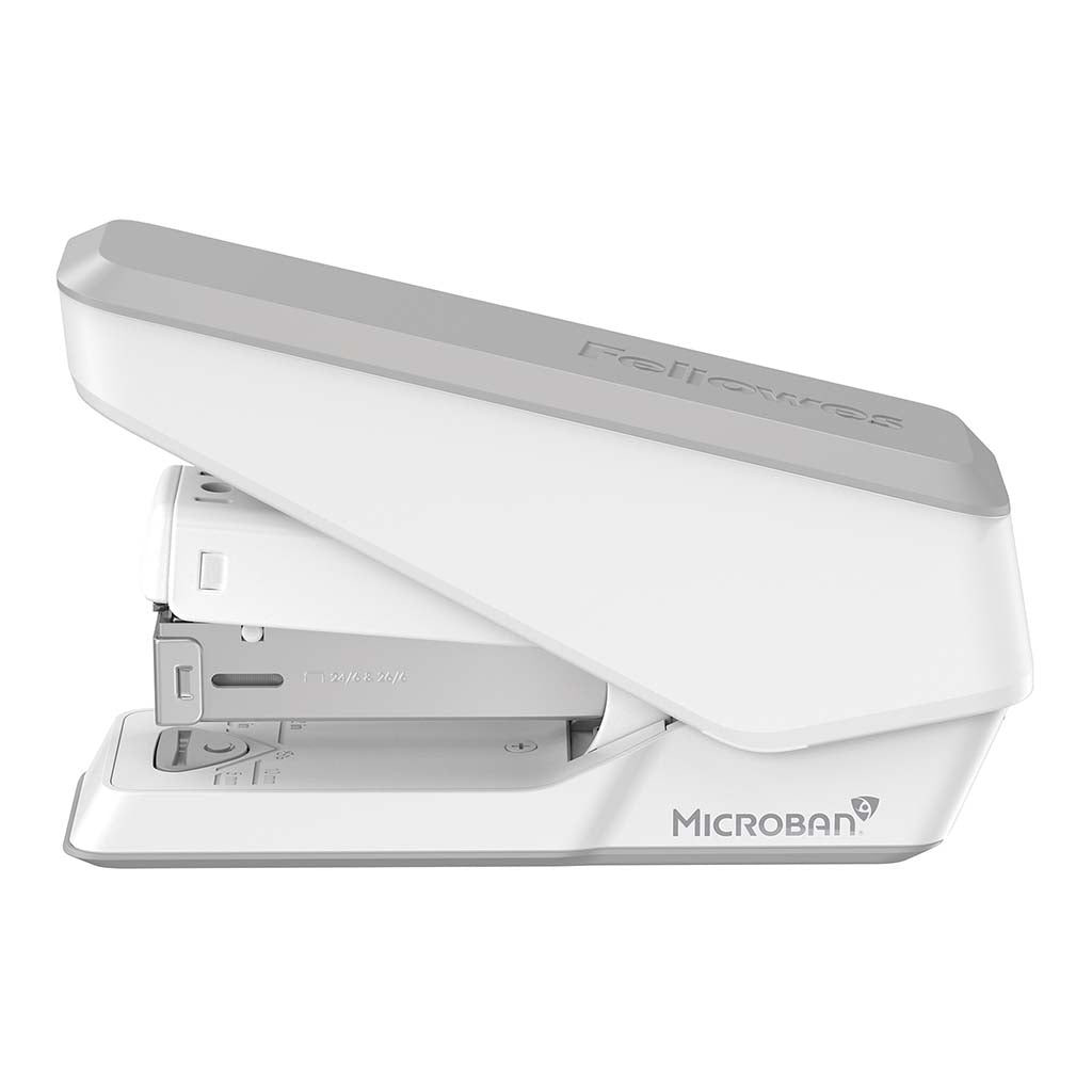 Fellowes LX840 EasyPress Half Strip Stapler White - Cafe Supply