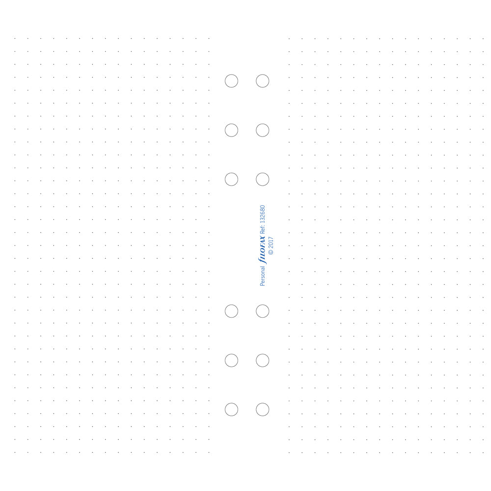 Filofax Personal Paper Dotted Refill - Cafe Supply