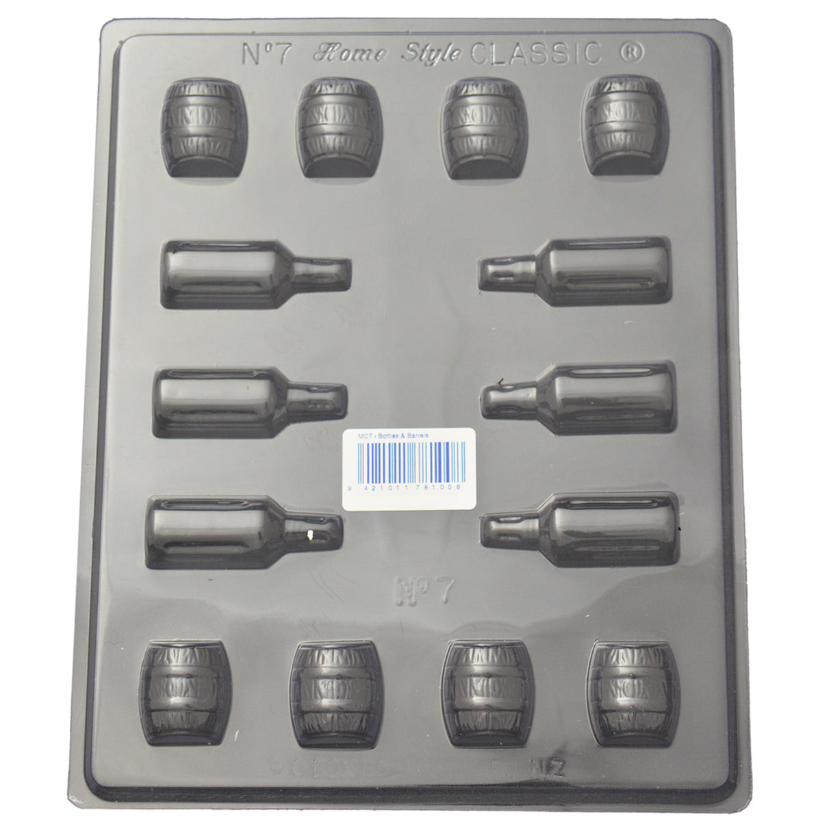 Bottles & Barrels Mould (0.6mm) - Cafe Supply