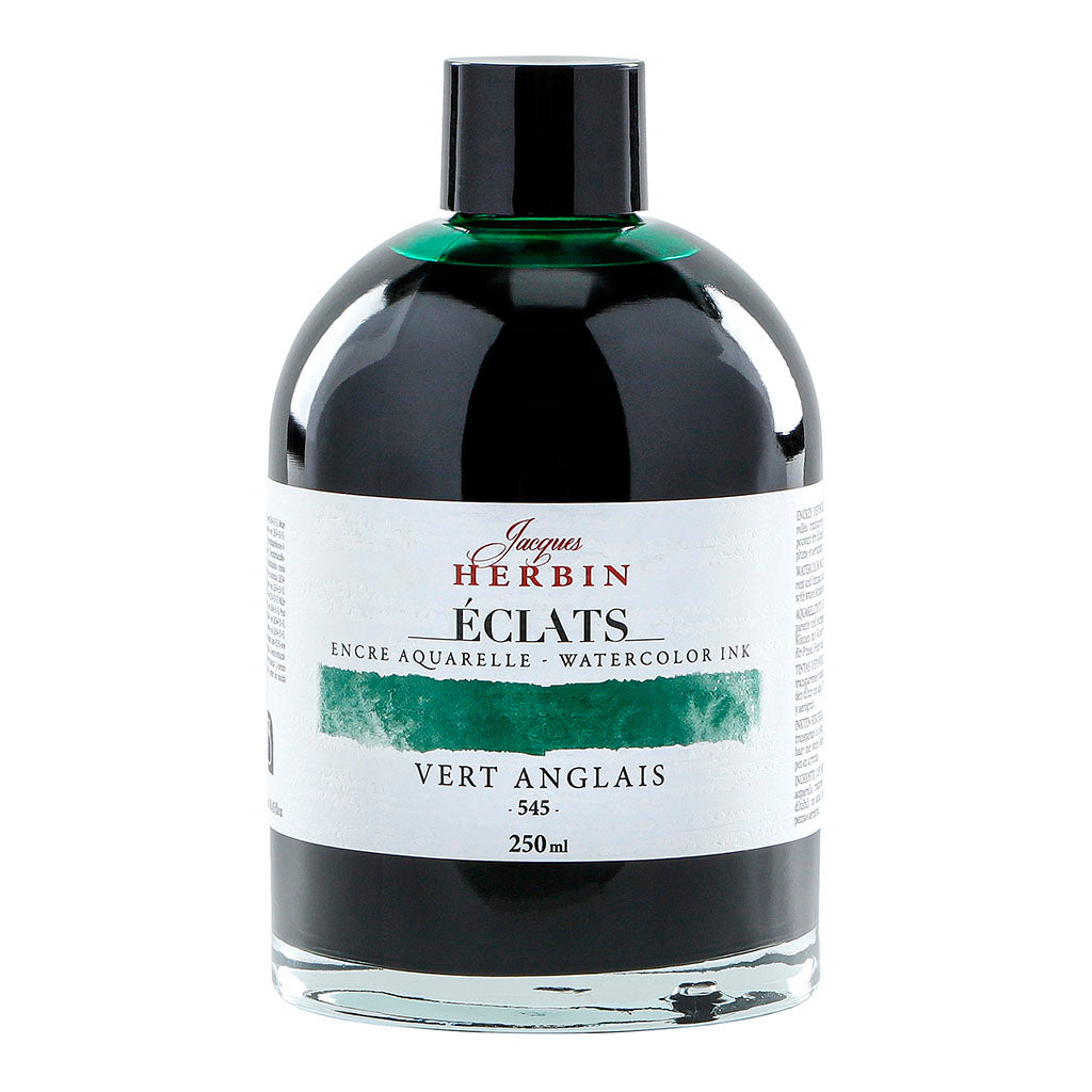 Jacques Herbin Eclats Watercolour Ink 545 British Racing Green 250ml - Cafe Supply