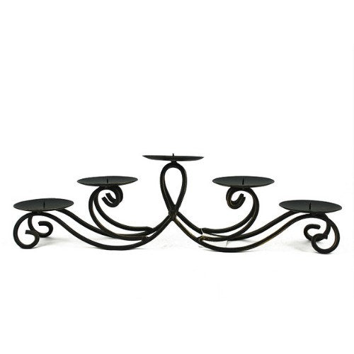 600mm Long Black/Gold Iron Holder (5) - Cafe Supply