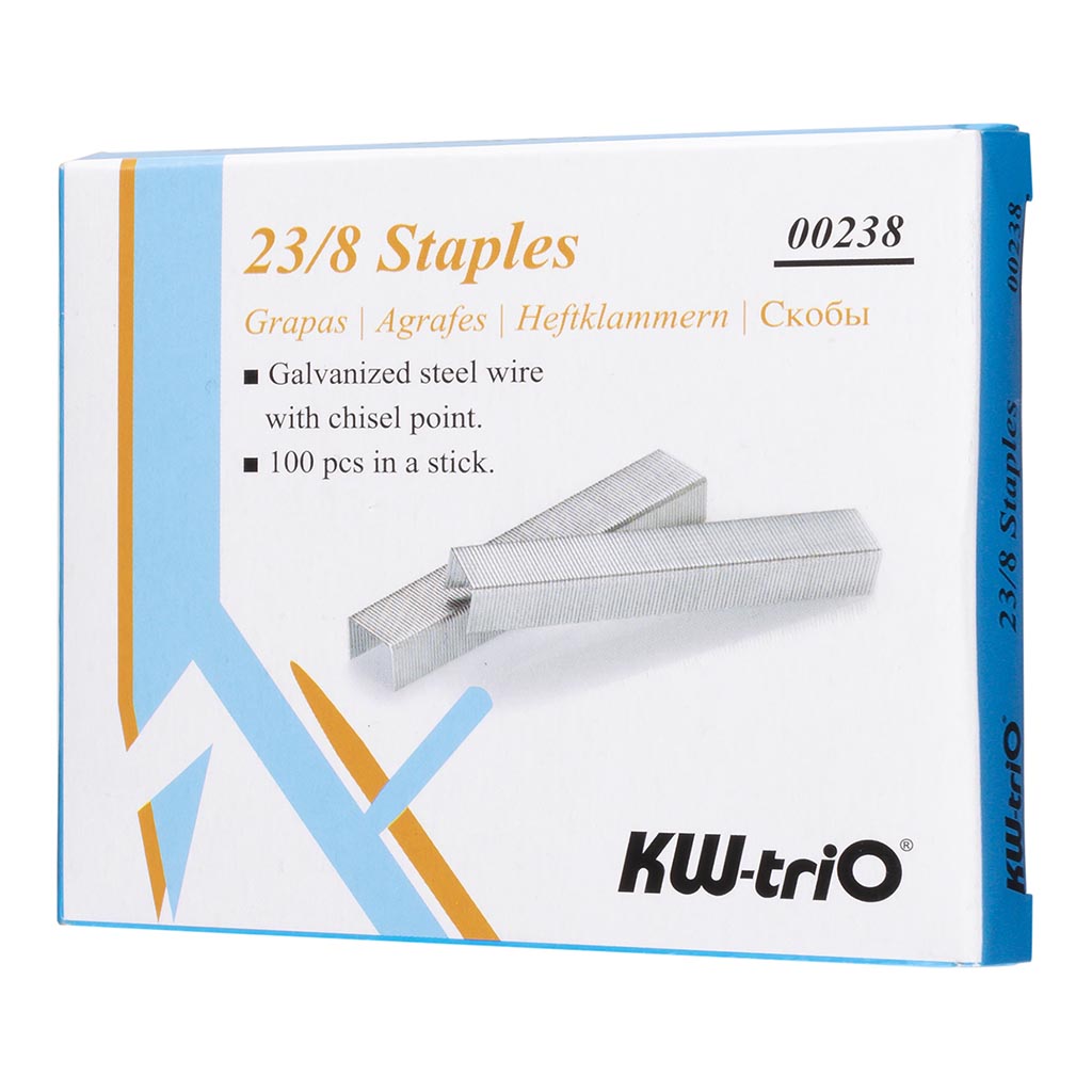 KW-triO Staples 23/8, Pack of 1000 - Cafe Supply