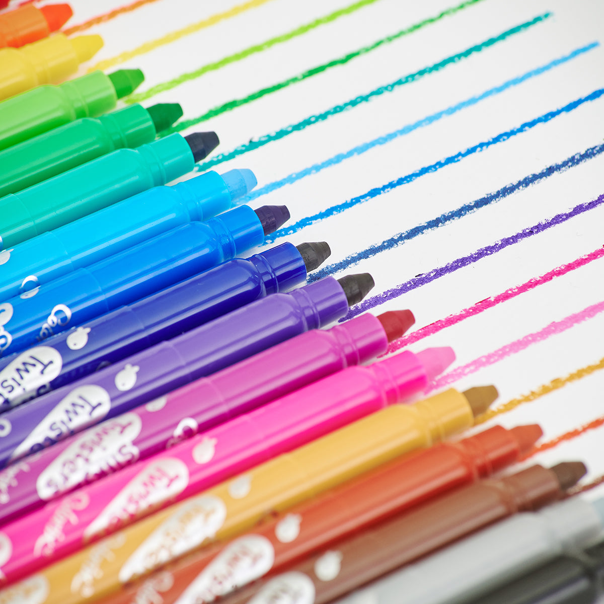 Amos Colorix Silky Twisters Classic Colours Pack 12 - Cafe Supply