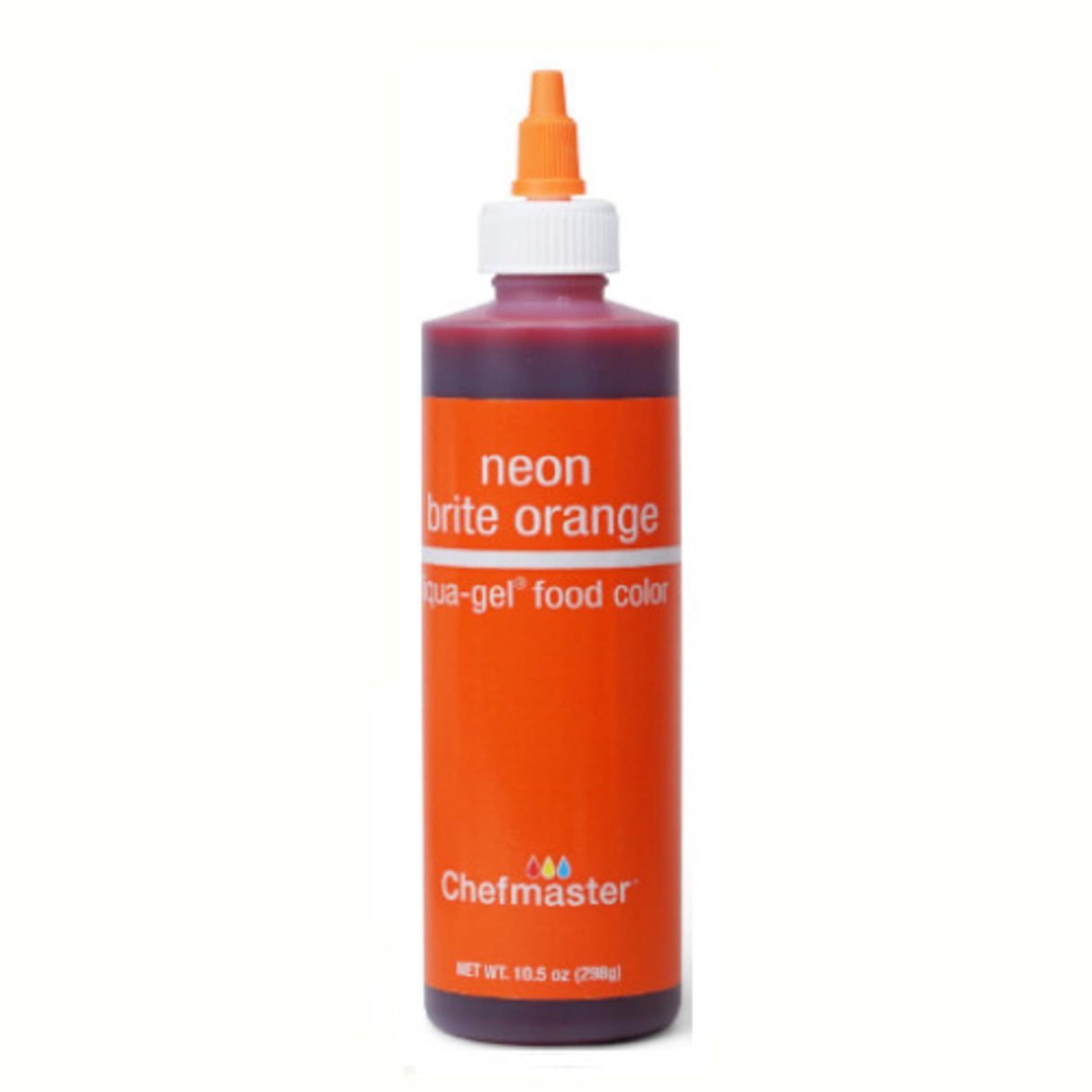 Chefmaster Neon Brite Liquid Brite Orange - Cafe Supply