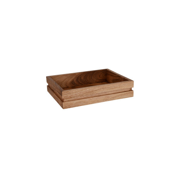 Chef Inox Serve Natural Acacia Display Tray GN 1/2 325x365x75mm - Cafe Supply
