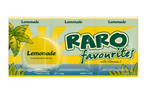 Raro Favourites Lemonade Flavoured Beverage Mix 3 x 80g - Cafe Supply