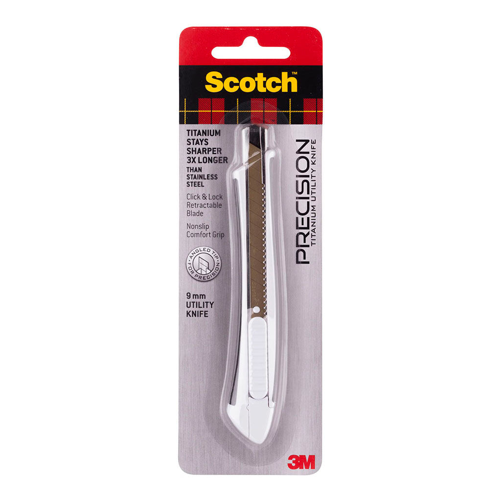 Scotch Utility Knife TI-KS 9mm Small White - Cafe Supply