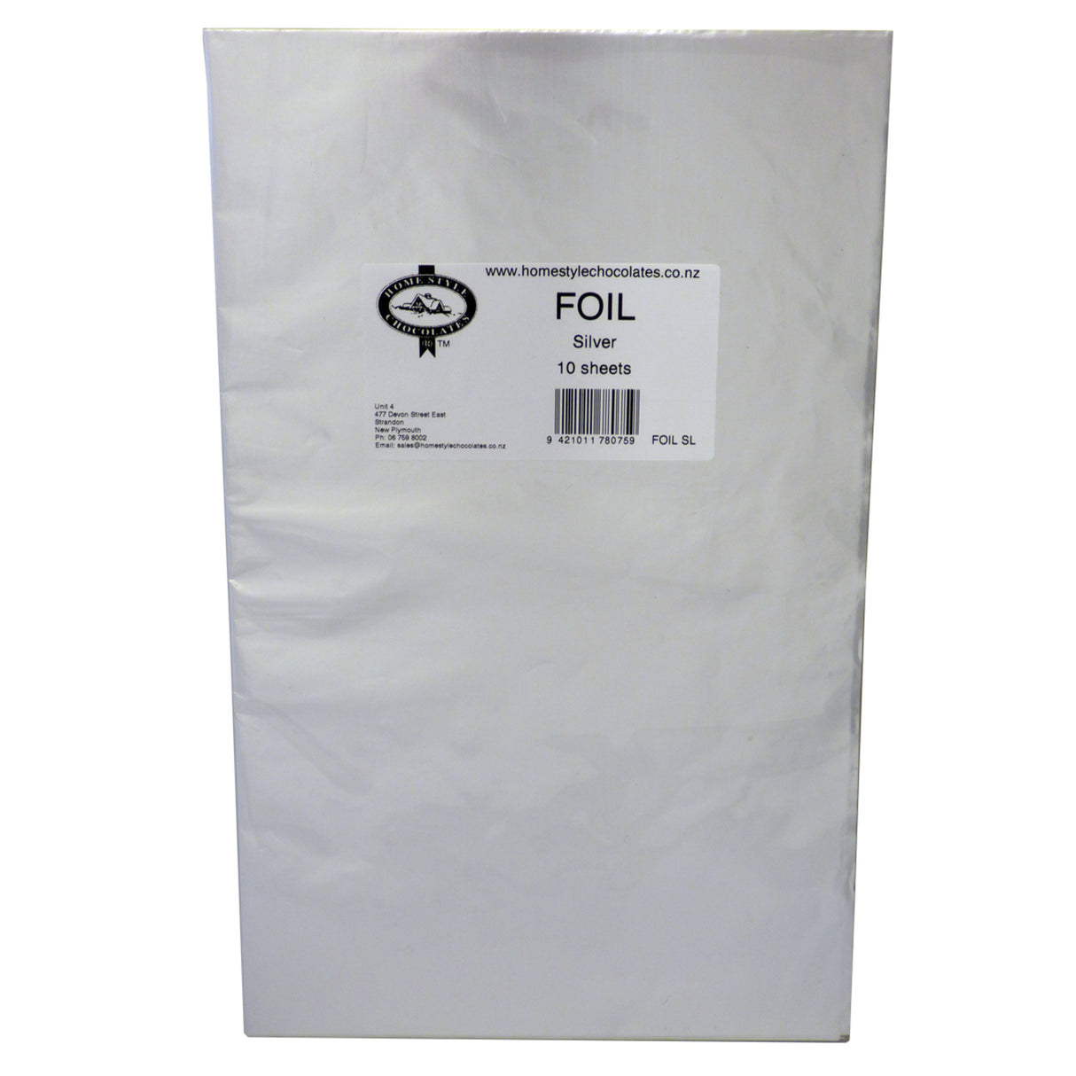 Confectionary Foil - Silver 10 Pack - Cafe Supply