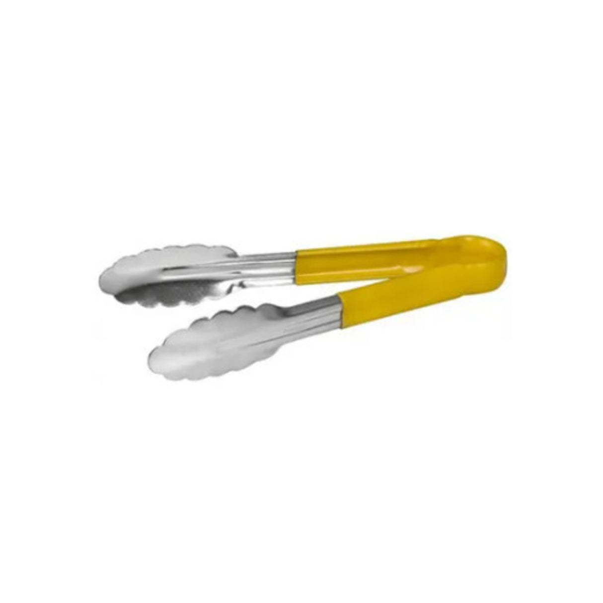 30cm Stainless Steel Tong, Yellow Handle - Cafe Supply