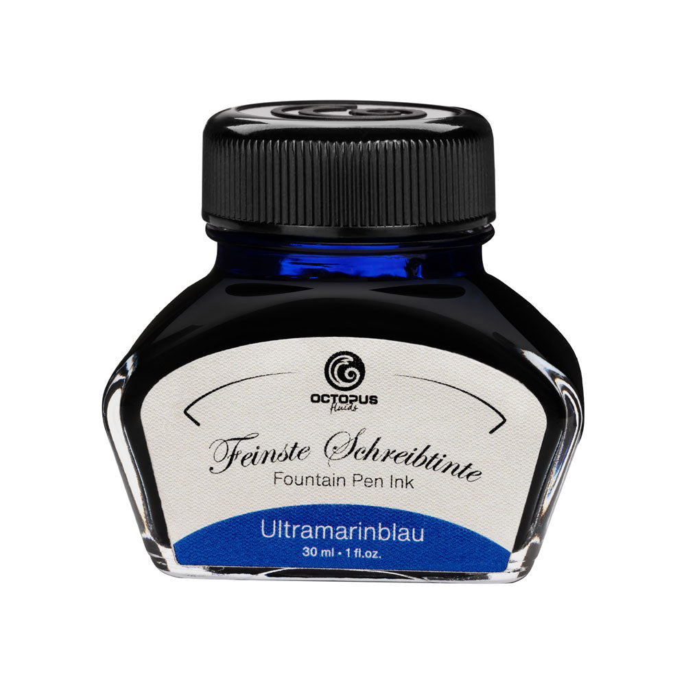 Octopus Fluids Fountain Pen Ink Ultramarine Blue (Ultramarinblau) 30ml - Cafe Supply