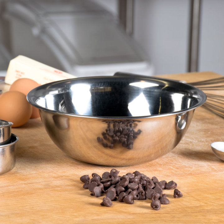 1 ½-quart economy stainless steel mixing bowl - Cafe Supply