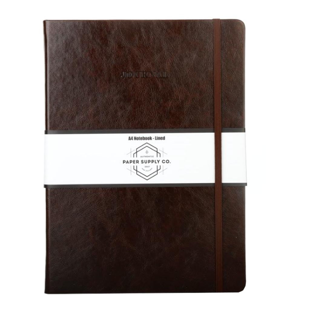 OSC Vintage Hardcover Journal A4 Brown - Cafe Supply
