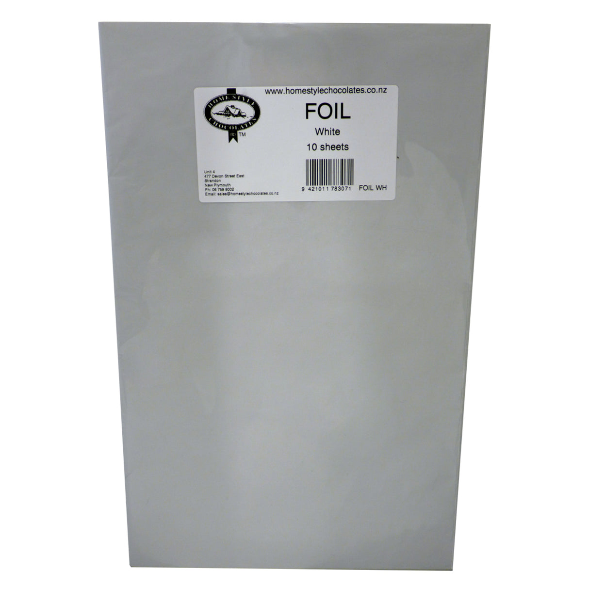 Confectionary Foil - White 10 Pack - Cafe Supply