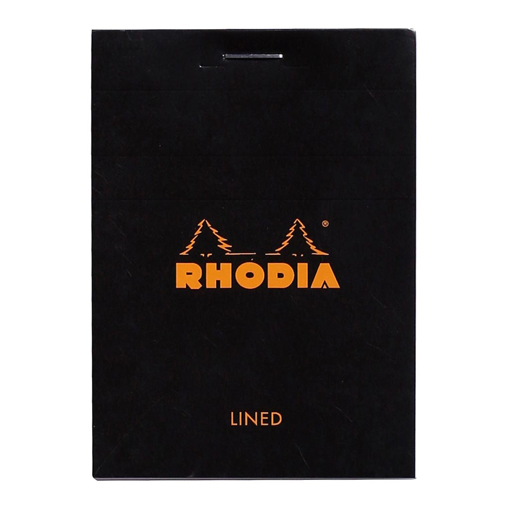 Rhodia Bloc Pad No. 11 A7 Lined Black - Cafe Supply
