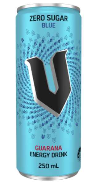V Zero Sugar Blue Guarana Energy Drink 250ml - Cafe Supply