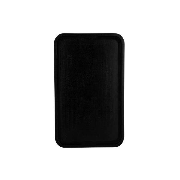 Chef Inox Serve Black Acacia Rectangular Tray 530x325x25mm - Cafe Supply