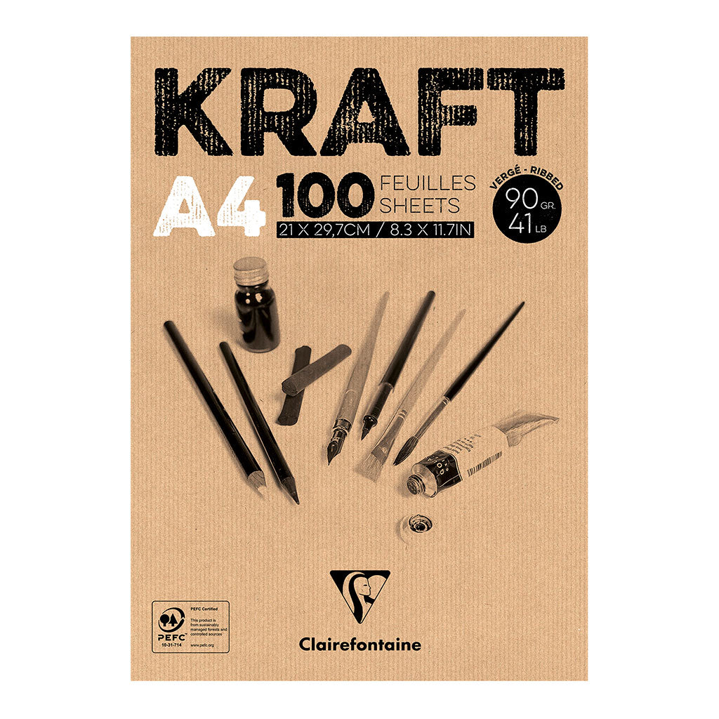 Clairefontaine Kraft Pad A4 100sh - Cafe Supply